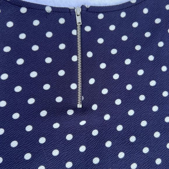 NWT Green Envelope Navy Blue Polka Dot Top size Large New with tag - Picture 6 of 9